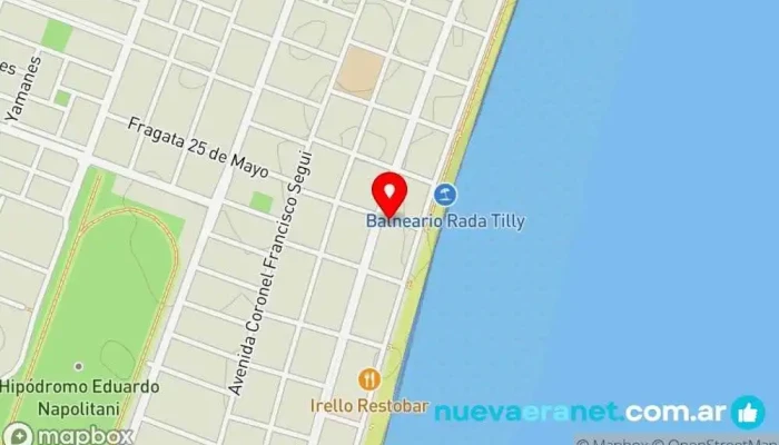 mapa de Municipalidad de Rada Tilly Diputación en Rada Tilly