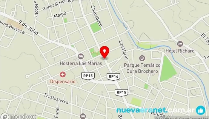 mapa de Municipalidad de Villa Cura Brochero Ayuntamiento en Villa Cura Brochero