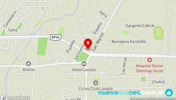 mapa de Municipalidad Lavalle Oficina de gobierno local en Villa Tulumaya