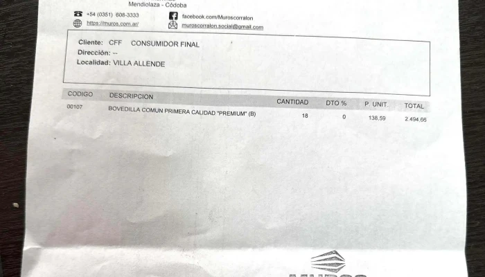 Muros Corralon -  Direccion - Mendiolaza