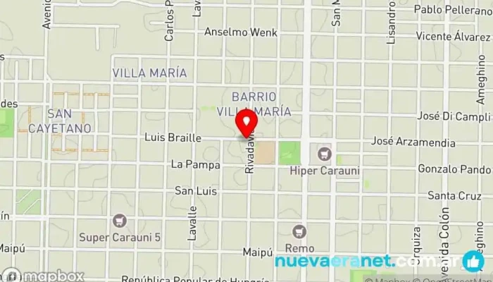 mapa de Natalia Herrera Pastelería en Villa Angela