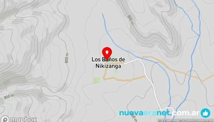 mapa de Nikizanga Alojamiento en Caucete