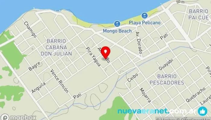 mapa de Nuestra Casa en Paso  en Paso de la Patria