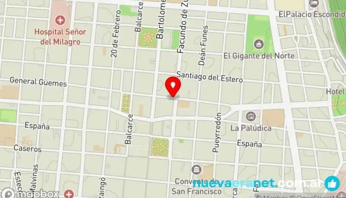mapa de Nuestra Salud libre de gluten sin tacc para celiacos Panadería, Pastelería, Tienda de galletas en Salta