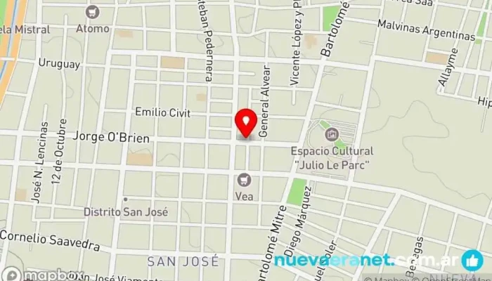 mapa de Nueva Tentacion Panadería en Guaymallén
