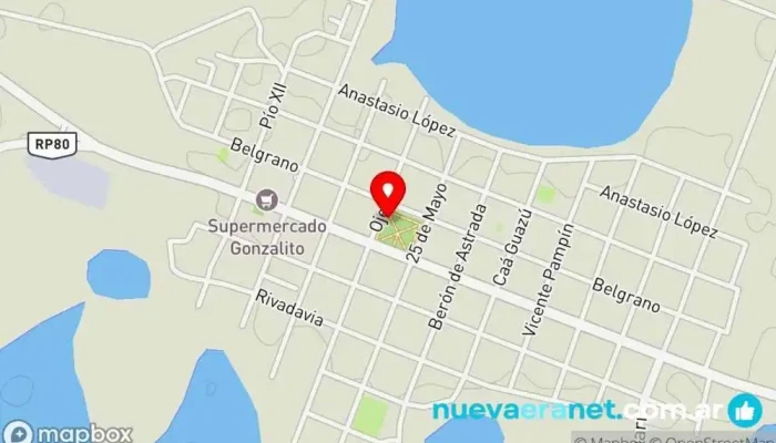 mapa de Nueve de Julio  en Nueve de Julio