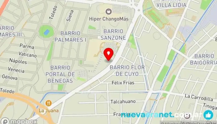 mapa de Nüss | The Market Panadería, Pastelería, Tienda de postres, Tienda de tartas en Godoy Cruz