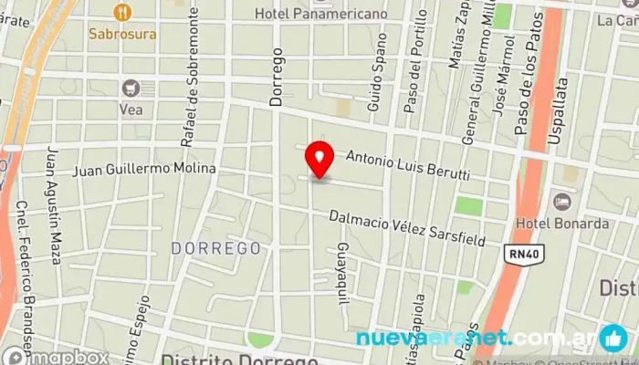 mapa de Ohana Casa de subastas de ganado en Dorrego