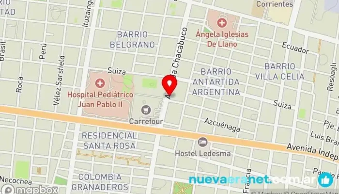 mapa de OKM Integral Fiat.. Tienda de repuestos para automóviles en Corrientes