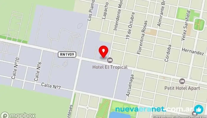 mapa de OMAR MARTIN Fábrica de maquinaria, Fabricante de repuestos para maquinaria en Marcos Juárez
