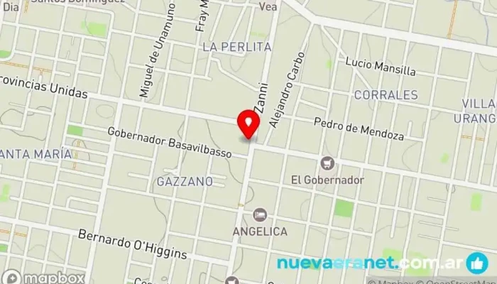 mapa de Onda Dulce Panadería en DLR