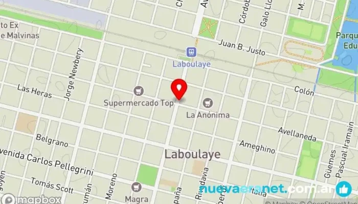 mapa de ORIHUELA INMOBILIARIA Agencia inmobiliaria en Laboulaye