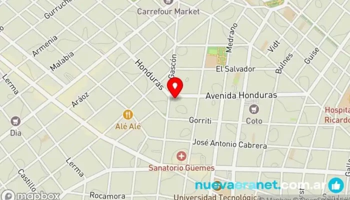 mapa de PADRE Panadería & Confitería Panadería, Cafetería, Restaurante en Cdad. Autónoma de Buenos Aires