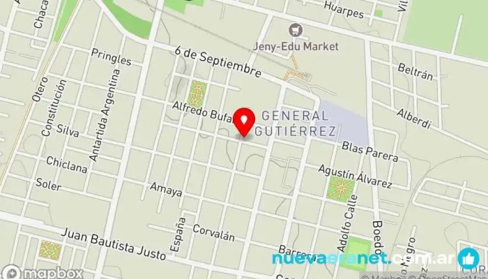 mapa de Pan caliente Panadería en Maipú