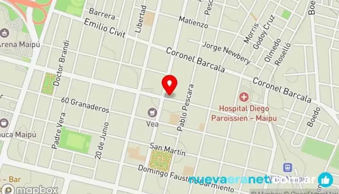 mapa de Pan y Manteca Panadería en Maipú