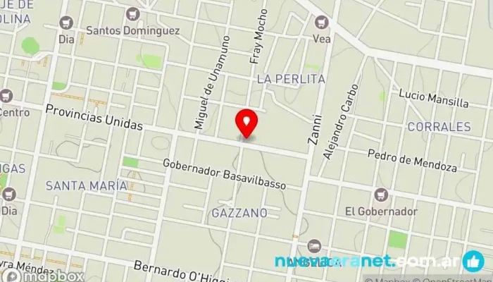 mapa de Panadería - Confitería Sabores Panadería en Paraná