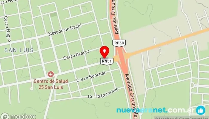 mapa de Panaderia - Pasteleria CANDELA Panadería en Salta