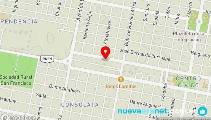 mapa de Panadería 25 de Mayo Panadería en San Francisco