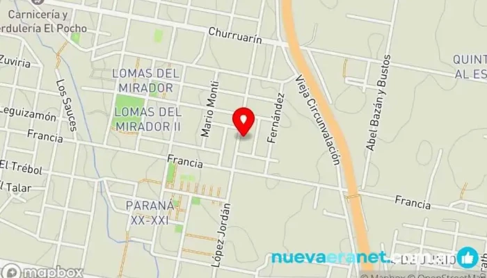 mapa de Panaderia Alepam Panadería, Tienda de alimentación en Paraná