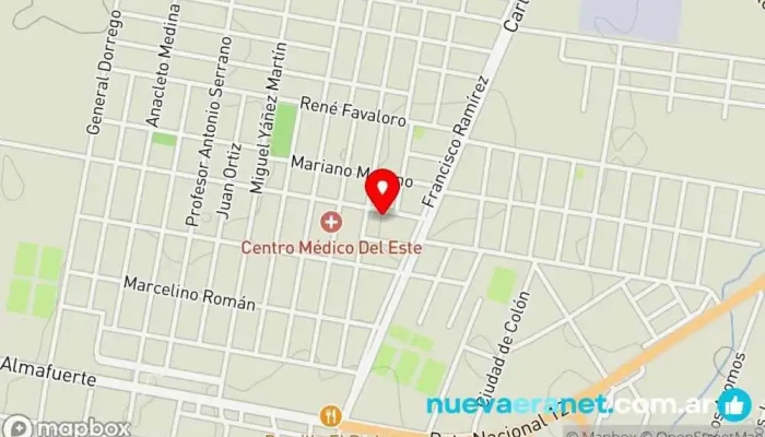 mapa de Panaderia almafuerte Panadería en Col. Avellaneda