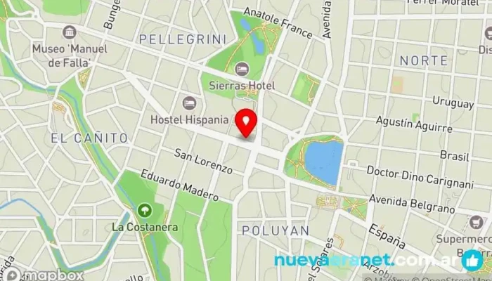 mapa de Panadería ALTO SARMIENTO Panadería en Alta Gracia