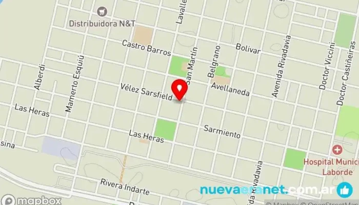 mapa de Panaderia Altuna El Berlines Panadería en Laborde