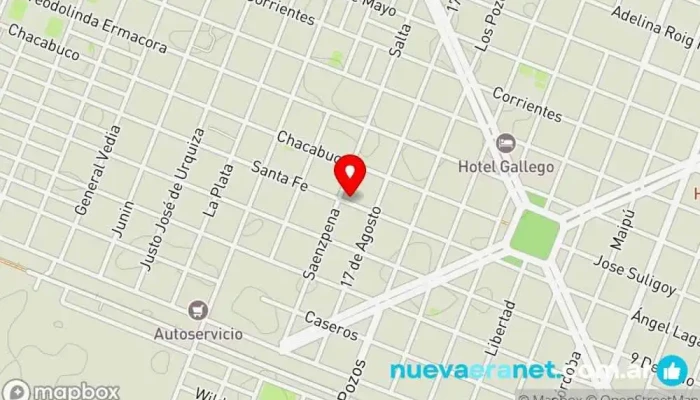 mapa de Panaderia Amarilla Panadería, Panadería mayorista en Machagai