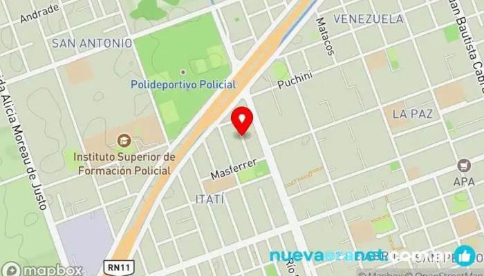 mapa de Panadería Andrea Panadería en Formosa