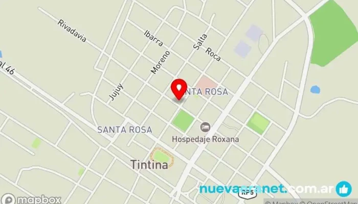 mapa de Panaderia Areli Panadería en Tintina