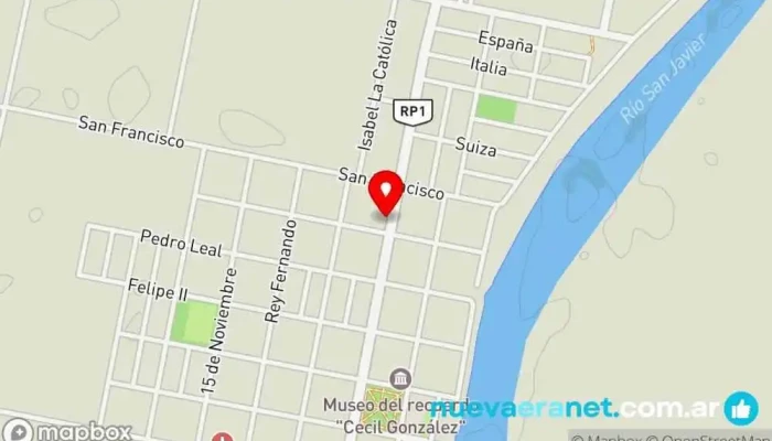 mapa de Panaderia Artesanal San Jorge Panadería en Cayastá