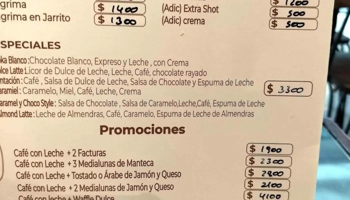 Panaderia Ave Fenix -  Carta - Cdad. Autónoma de Buenos Aires