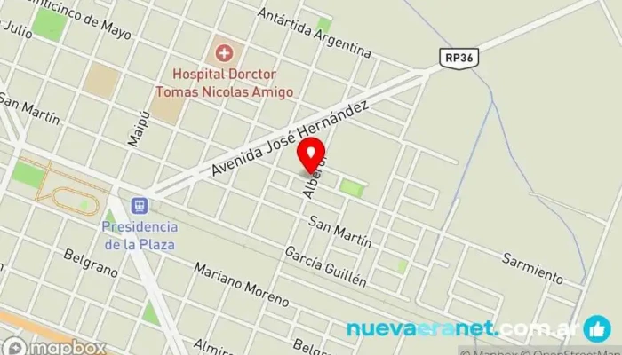 mapa de Panadería Ayala Panadería en Presidencia de la Plaza