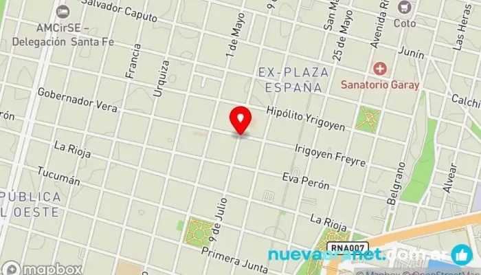 mapa de Panaderia Balear Panadería en Santa Fe de la Vera Cruz