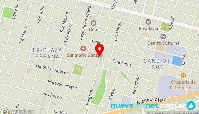 mapa de Panadería Balear Panadería en Santa Fe de la Vera Cruz
