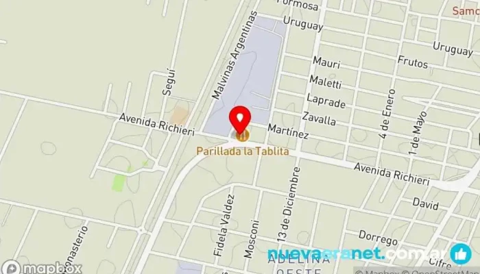mapa de Panadería Balear Panadería en Santo Tomé