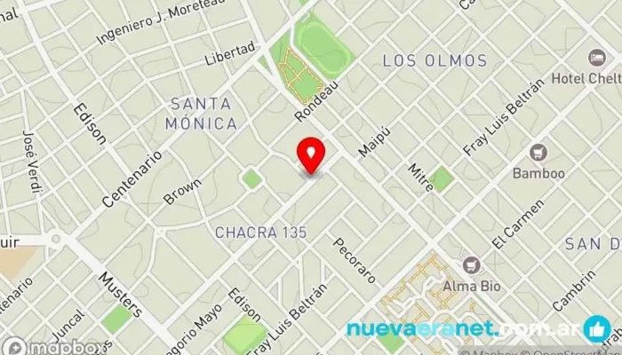mapa de Panadería Bara Da Panadería en Trelew