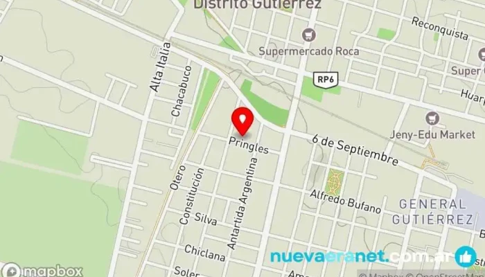 mapa de Panadería Baruch Panadería en Maipú