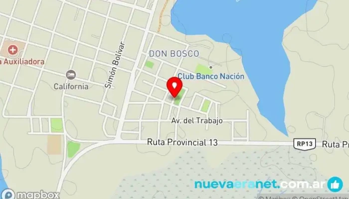 mapa de Panaderia Bethel Panadería en Saladas