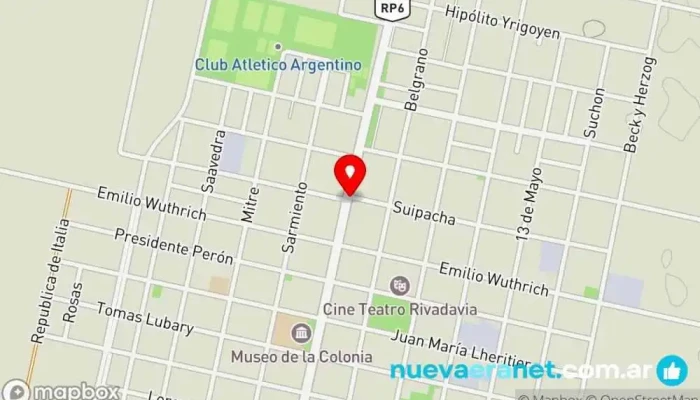 mapa de Panadería Bon Appetit Panadería en San Carlos Centro