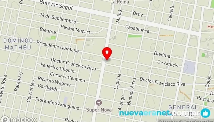 mapa de Panadería Boutique Panadería en Santa Fe