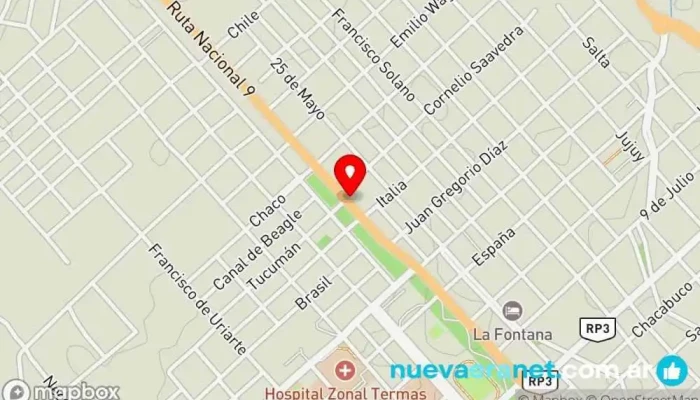 mapa de Panaderia Buby Panadería en Termas de Río Hondo