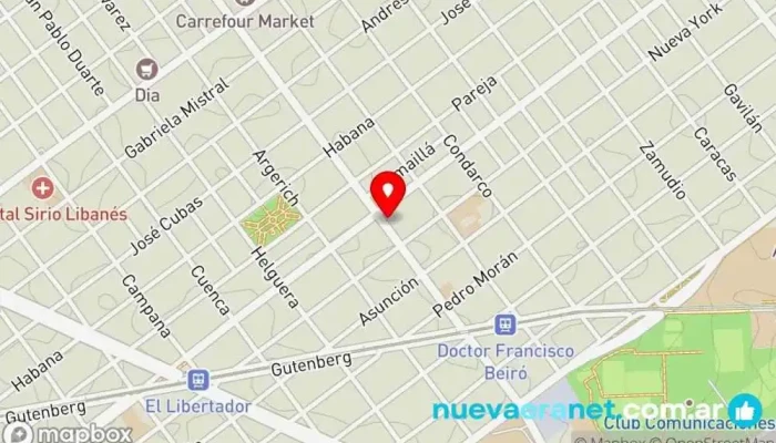 mapa de Panadería Buenos Aires Panadería en DFD