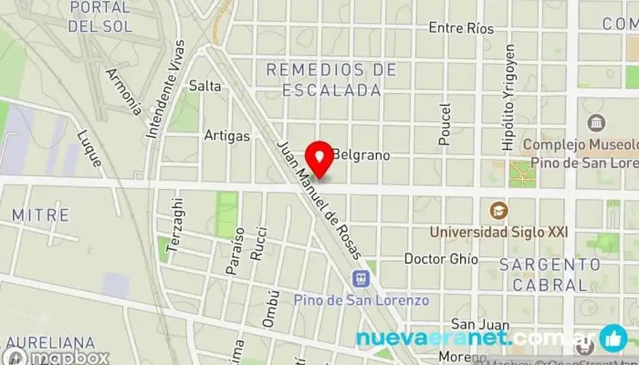 mapa de Panaderia Calidad Parrela Panadería en San Lorenzo
