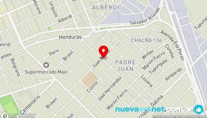 mapa de Panadería CAPDIM Panadería en Trelew