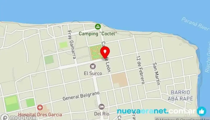 mapa de Panadería CERES Panadería en Itatí
