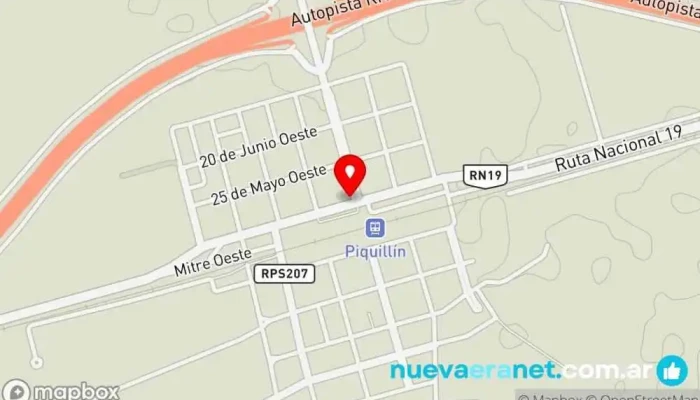 mapa de Panadería Cisneros Panadería en Piquillín