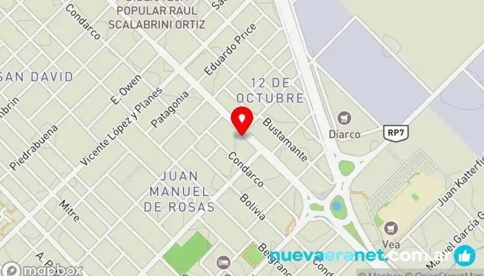 mapa de Panaderia Dai Panadería en Trelew