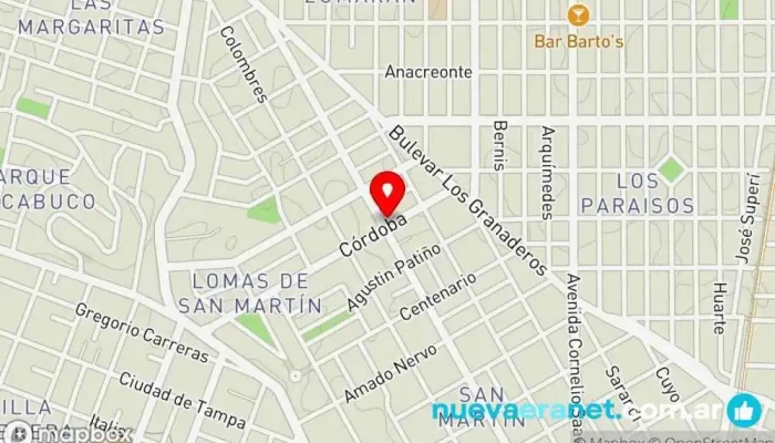 mapa de Panadería Diamante Panadería en Córdoba