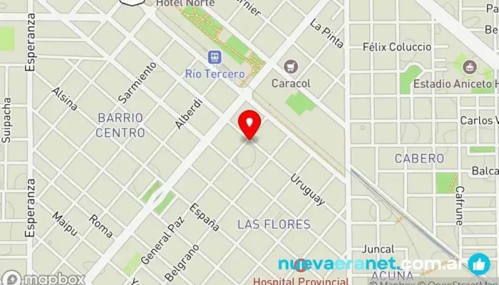 mapa de Panaderia Die Bruder Panadería en Río Tercero