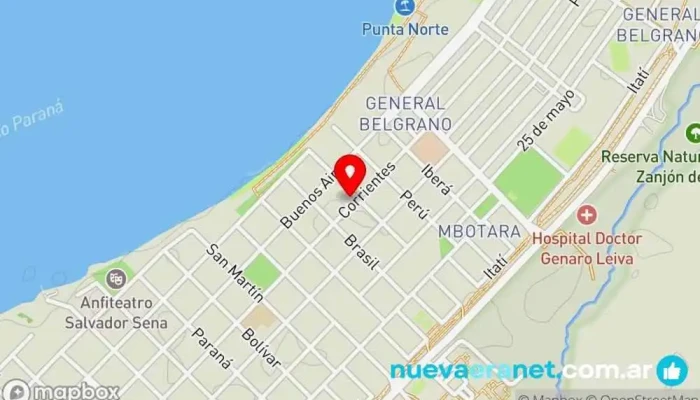mapa de Panaderia Don Fermin Tienda de alimentación en Ituzaingó